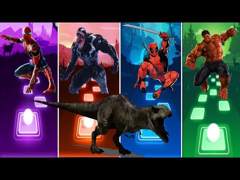 SPIDERMAN VS VENOM VS DEADPOOL VS RED HULK TILES HOP 10000K