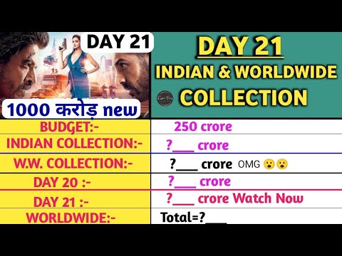 Pathaan Movie* Day 21* BOX Office collection 💵💶•$|#pathaanboxofficecollection#pathan #pathaanreview