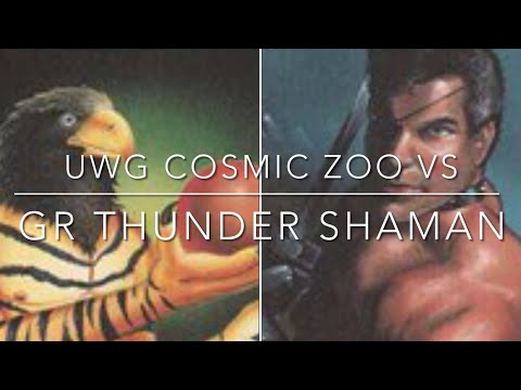 119) UWG Cosmic Zoo Vs. GR Thunder Shaman|| the AB60 format. Old School MTG. 93/94.
