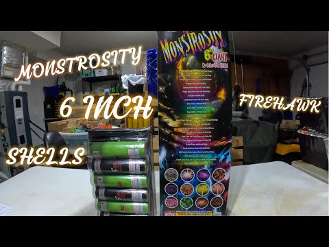 MONSTROSITY 6" CANISTER SHELLS FROM FIRE HAWK #4thofjuly #fireworks #demo #pyro #pyroaddicts