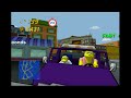 The Simpsons Road Rage 2001 Downtown Playthrough Xbox 4k