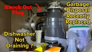 If Dishwasher Not Draining, Check Garbage Disposal Plug