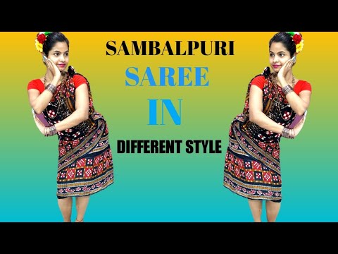 How to wear sambalpuri saree in different style | sambalpuri saree wearing style | cutiepie lima