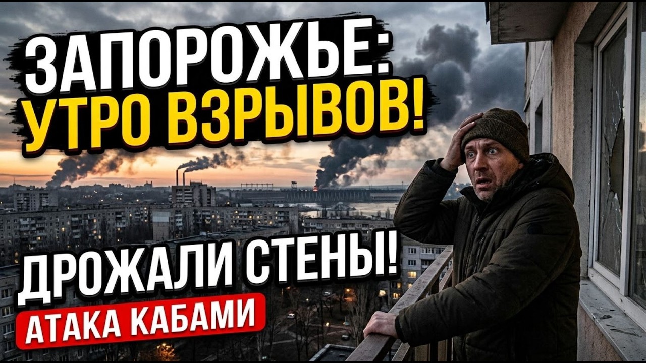 Запорожье МОЩНЫЕ ВЗРЫВЫ !!! ДРОЖАЛИ СТЕНЫ ОБСТАНОВКА СЕЙЧАС 02.10.2026