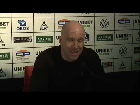 Presskonferens efter Kalmar FF- IFK Norrköping