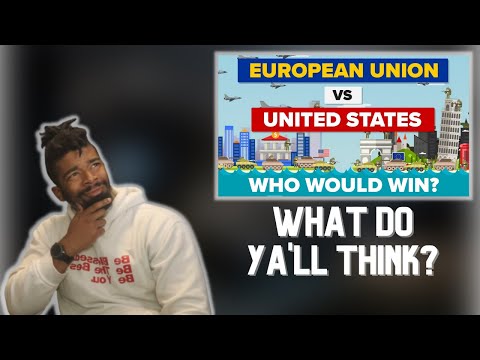 AMERICAN REACTS European Union vs The United States (EU vs USA) 2017 - Who'd Win Military Comparison