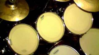 Marty Harvey Drum Solo Cherry Wine Red Yamaha Stage Custom Drums