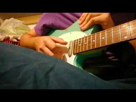 Gay boi plays guitar one handed