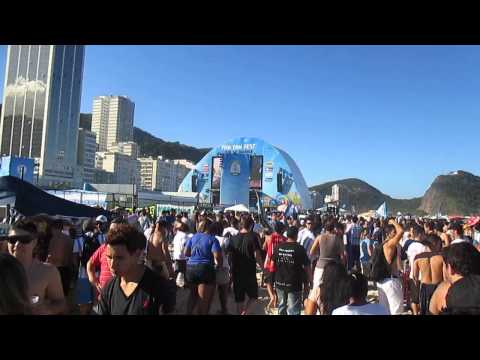 World Cup 2014 final on Copacabana Beach