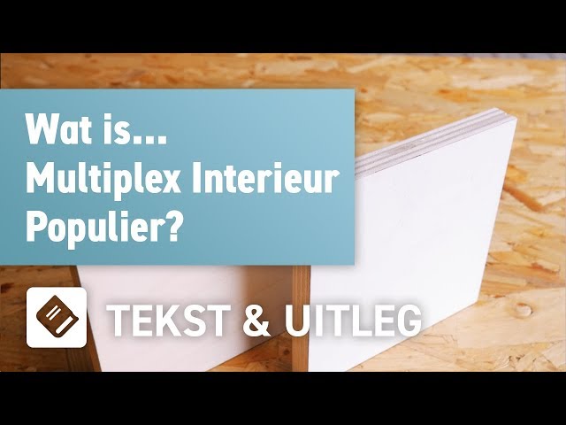 Multiplex Interieur Populier Gegrond