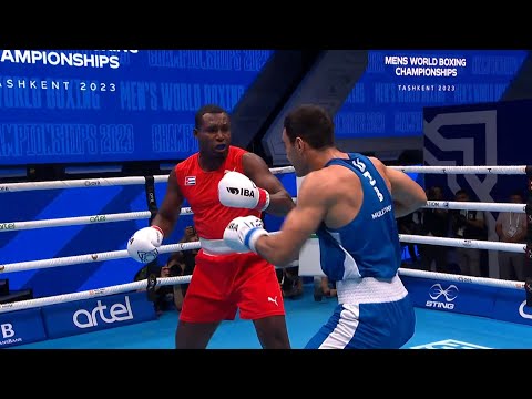 QF (92KG) LA CRUZ JULIO (CUB) vs  MULLOJONOV LAZIZBEK (UZB) | IBA World Boxing Championships 2023