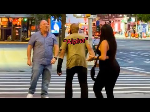 Real “Alpha Male” PROTECTS Woman From Man Chasing Her
