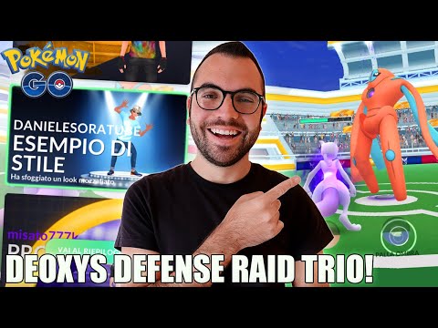 IL RAID BOSS PIÙ DIFFICILE: DEOXYS DIFESA SCONFITTO IN TRIO! - Pokémon GO