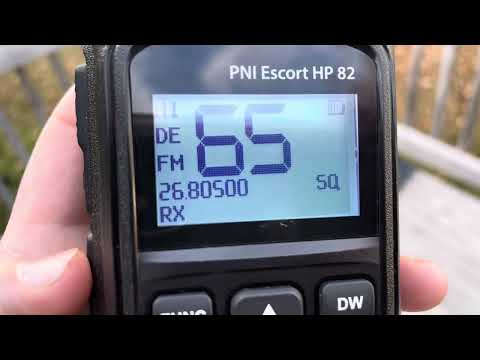 26.805 MHz FM CB Signals On Handheld Walkie Talkie PNI HP82 CB Radio Freeband Calling Frequency