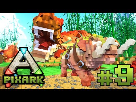 PixARK #9 - Ein Thorny Boar zähmen & der T-Rex macht Jagd auf mich! | LP PixARK Deutsch