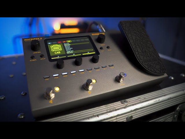 Vídeo relacionado con SONICAKE Pedal de guitarra Procesador multiefectos con pedal de expresión Guitar Bass Amp Modeling Simulación de Cabinas IR FX Loop MIDI Estéreo OTG Interfaz de audio USB Matribox II