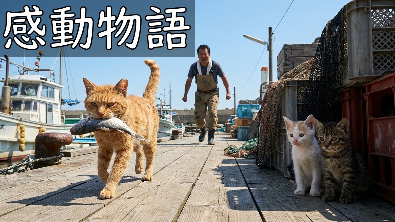 害獣と呼ばれ追い払われた猫、魚を命がけで盗んでいた本当の理由【猫感動物語】