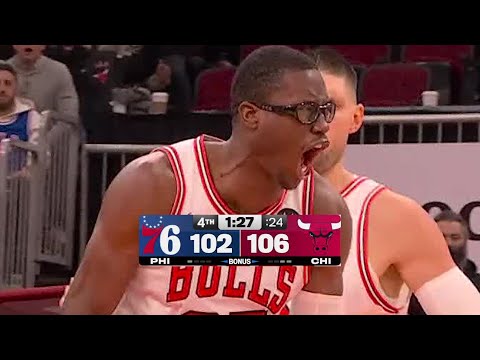 Final 5:25 WILD ENDING Bulls vs 76ers | December 26, 2025
