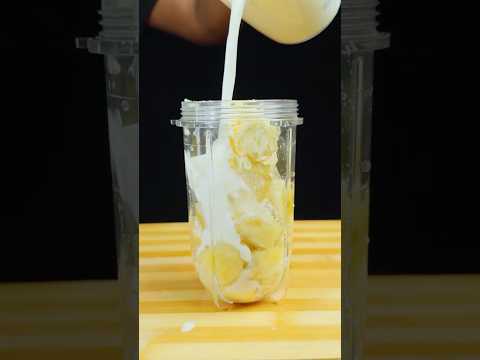 Banana Milkshake #asmr #cooking