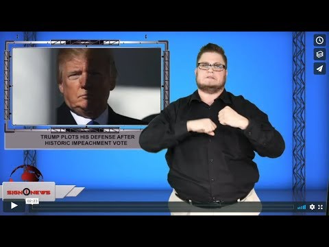 Trump plots his defense after historic impeachment vote (AsL - 12.15.19)