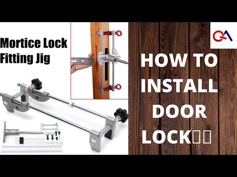 Wooden doors door lock fitting machine, chrome