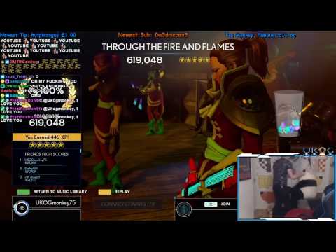 THROUGH THE FIRE AND FLAMES ~ 100% FC ~ ROCK BAND 4 ~ 1ST EVER!!!