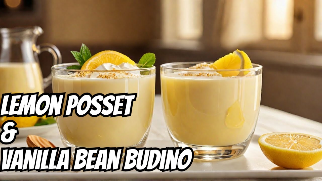 Creamy, Dreamy Desserts: Lemon Posset vs. Vanilla Budino