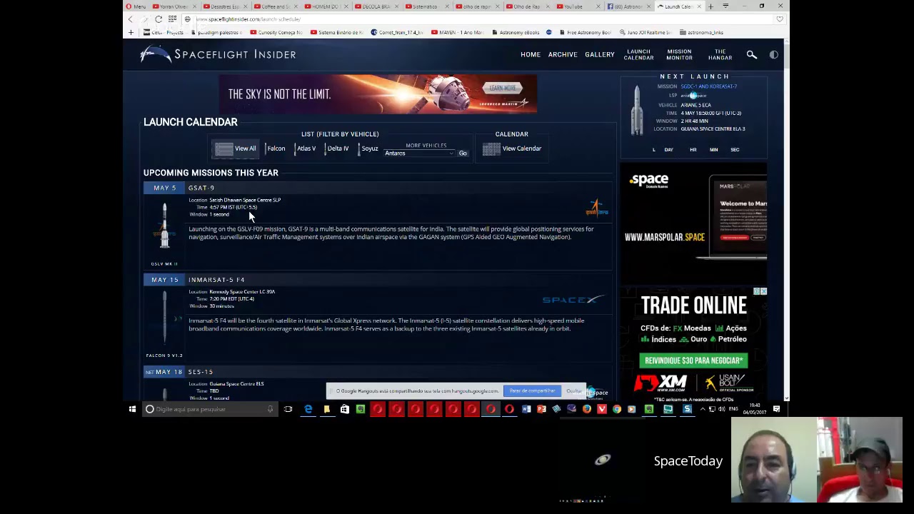 Lancamento do SGDC - Agora Vai!!! - Space Today Live