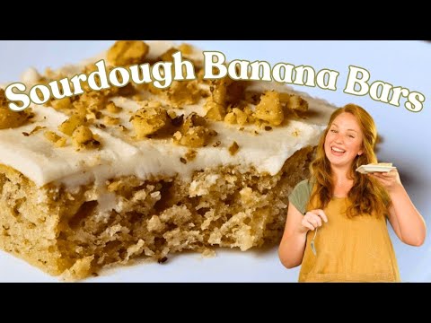 The Best Sourdough Banana Bars (Easy Discard Recipe)