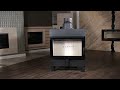 Польська камінна топка на дровах до 80 м² сталева Kratki LUCY 12 SLIM 8 кВт 654х335х1272 мм