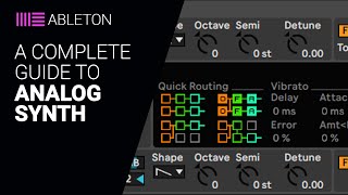 Video thumbnail for Deep dive guide to Ableton ANALOG SYNTH complete walkthrough tutorial by XNB