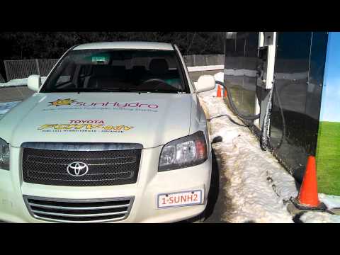 Thumbnail for Toyota FCHV-adv filling up in freezing cold temperature by Toyota FCHV-adv, Toyota, Toyota FCHV, Car, Vehicle