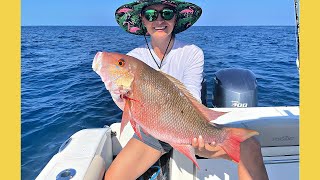 Her First Mutton Snapper 2023: SPICY Key Largo Catch and Cook