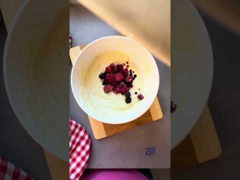 Quarkauflauf aus der Heißluftfritteuse - Familienkost Rezept #airfryer #fitness #protein