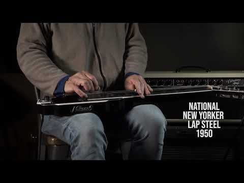 National New Yorker Lap Steel 1957 - Black with original Case image 23