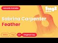 Feather Sabrina Carpenter Acoustic Karaoke