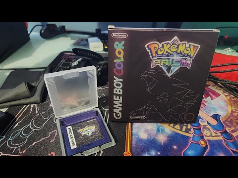 Showing Off My Physical Copy of Pokemon Prism (Custom Made Physical ROM Hack Game)