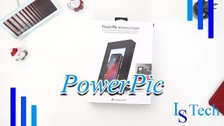 PowerPic | Picture Frame Stand with Integrated 10W Qi Charger | Twelve South