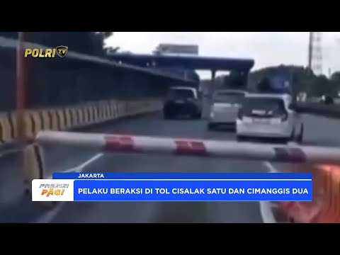 DITLANTAS POLDA METRO JAYA BURU MINIBUS TEROBOS PINTU TOL TANPA BAYAR
