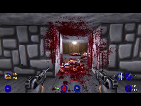 Brutal Wolfenstein - UBER DIFFICULTY - E1 : Floors 5 & 6 - Rifle Jousting! :D!