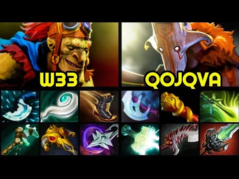W33 Batrider Hard Game vs QOJQVA Full Speed Build Juggernaut 7.27 Dota 2