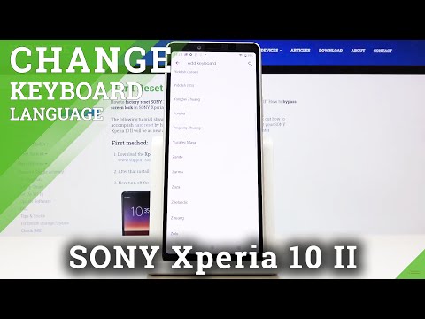 How to Add / Remove Keyboard Languages on Sony Xperia 10 II - Keyboard Settings