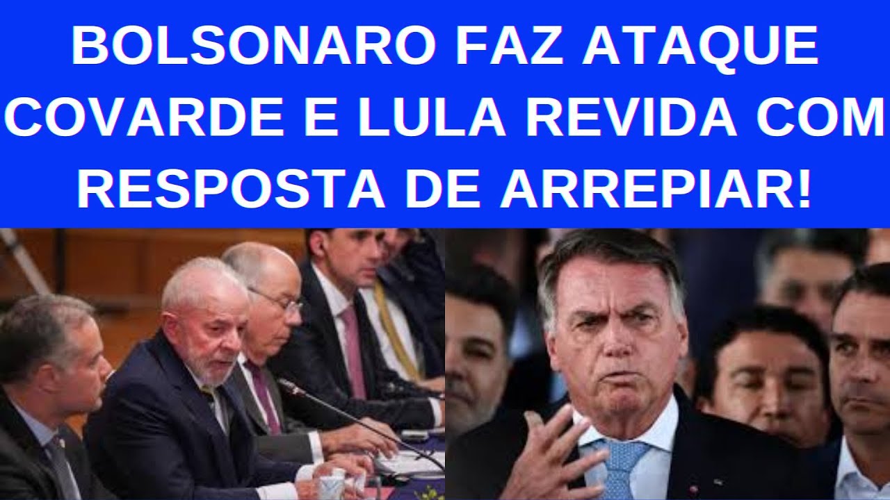 ATACADO DE FORMA COVARDE POR BOLSONARO LULA DÁ RESPOSTA DE ARREPIAR DIRETO DE TÓQUIO NO JAPÃO!