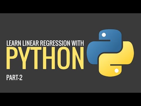 Learn Linear Regression with Python | Part 2 | Machine learning | Eduonix