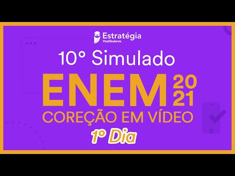 Gabarito 10° Simulado ENEM 2021 – 1° Dia | Correção de prova ao vivo