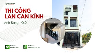 Bàn giao cầu thang tay vịn nhôm tại quận 9 | anh Sang