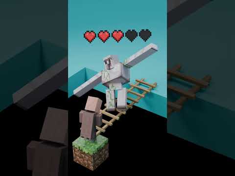Iron Golem vs Villager Satisfying 3D Simulations | Copper Golem Revenge!