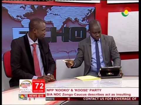 NDC Zongo caucus describes NPP 'Koko' & Kose' party as vote buying - 25/9/2016