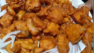 chicken pakoda in telugu || crispy street style chicken pakoda Recipe