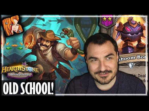 OLD SCHOOL BOOM BOT BUILD?! - Hearthstone Battlegrounds